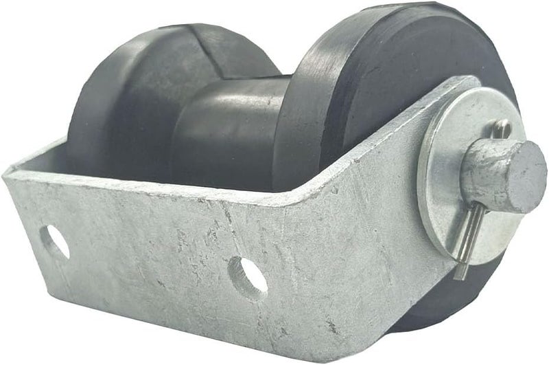 Wonwopn 4" Boat Trailer Spool Stationary Keel Base Roller Bracket Assembly for 2" -2-1/2" Trailer Tongue Frame - Image 3